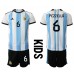 Billige Argentina German Pezzella #6 Børnetøj Hjemmebanetrøje til baby VM 2022 Kortærmet (+ korte bukser)